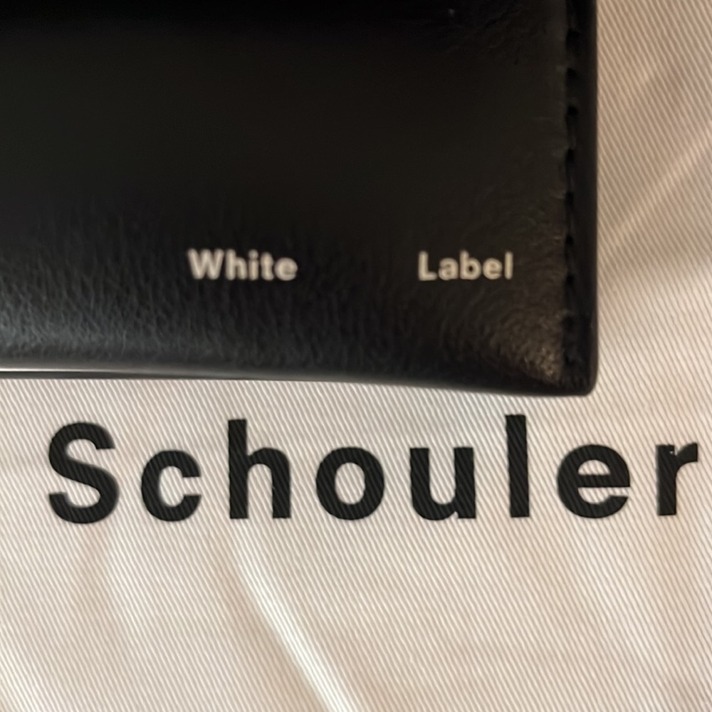Proenza Schouler White Label black and white leather clutch/crossbody bag - Picture 3 of 8